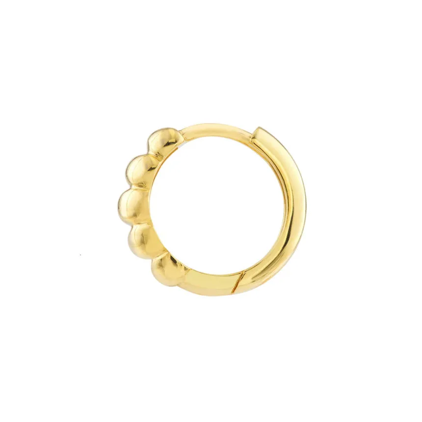 Gold Bubble Hoop Earrings