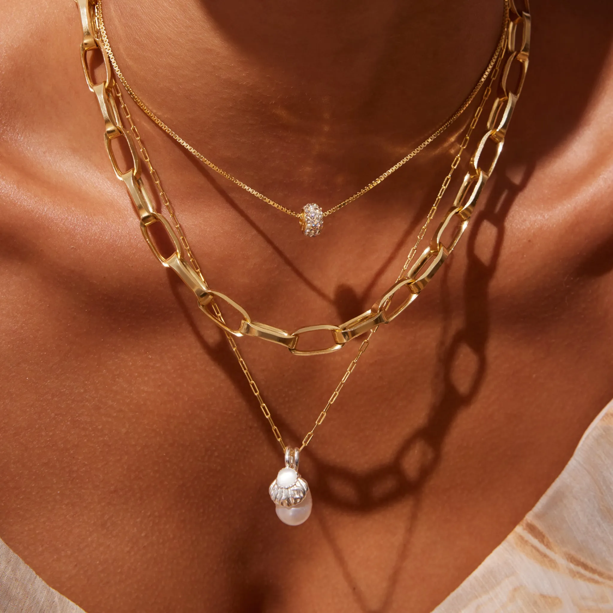 Golden Shell Charm