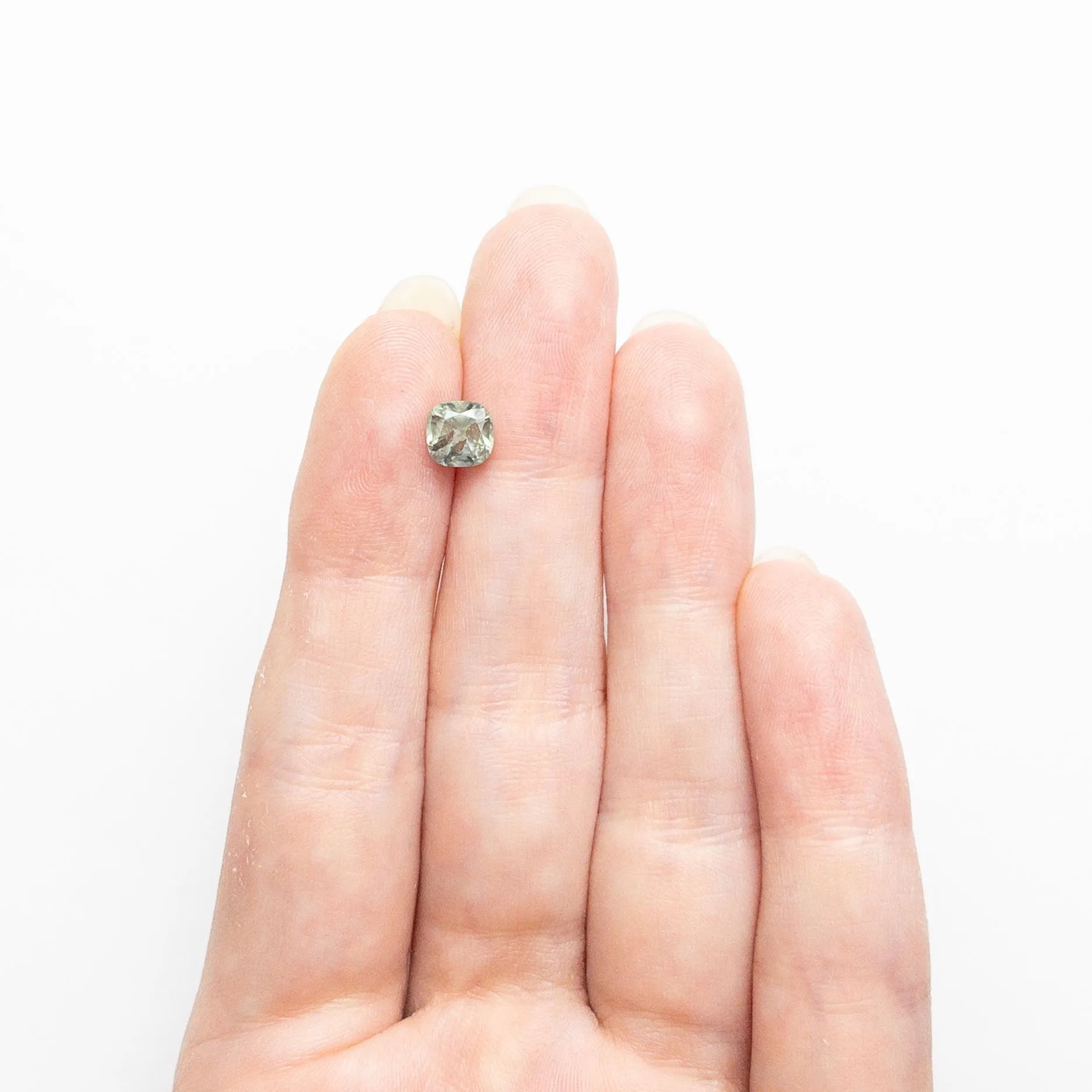 Green Brilliant Sapphire - 1.21ct Cushion