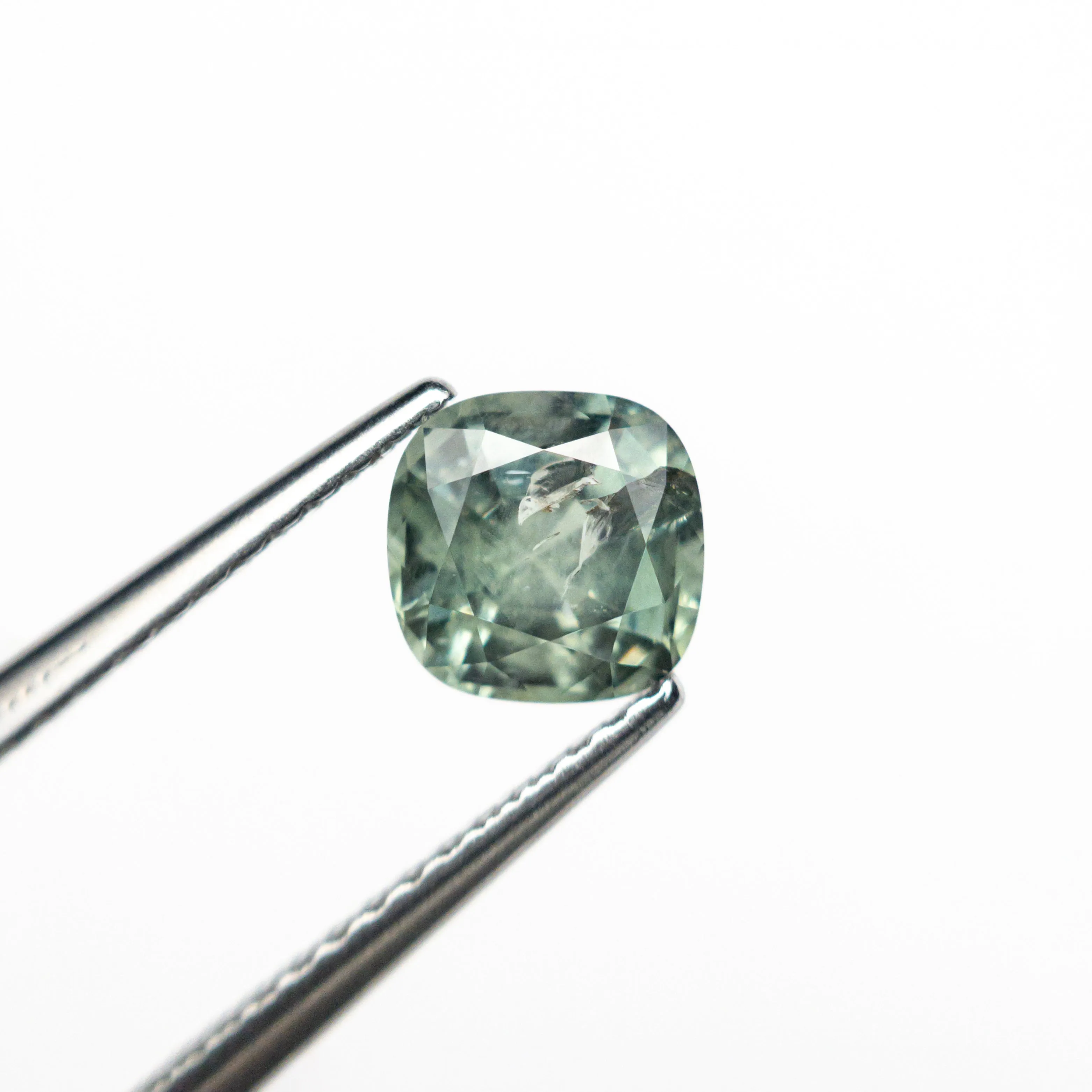 Green Brilliant Sapphire - 1.21ct Cushion