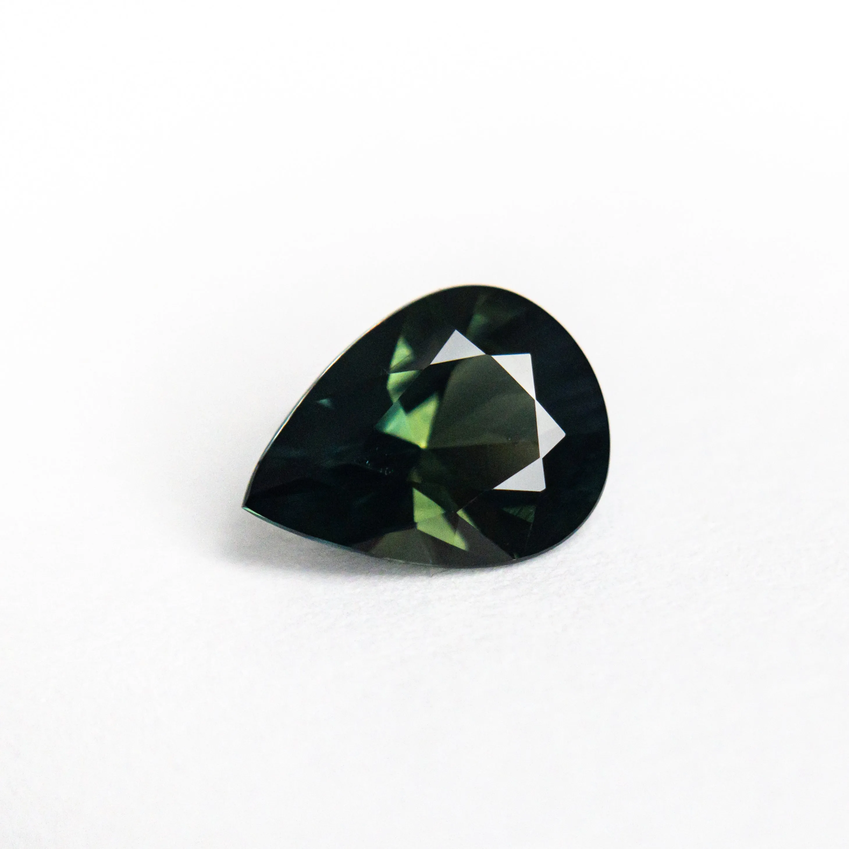Green/Teal Brilliant Sapphire - 1.17ct Pear