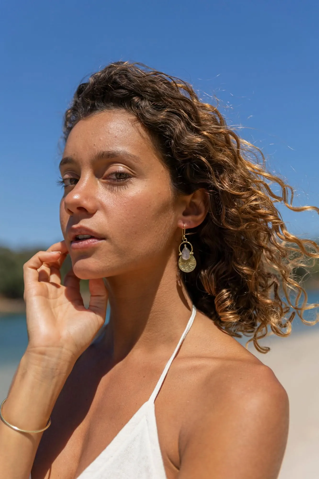 Harmony Earrings - Rose Quartz