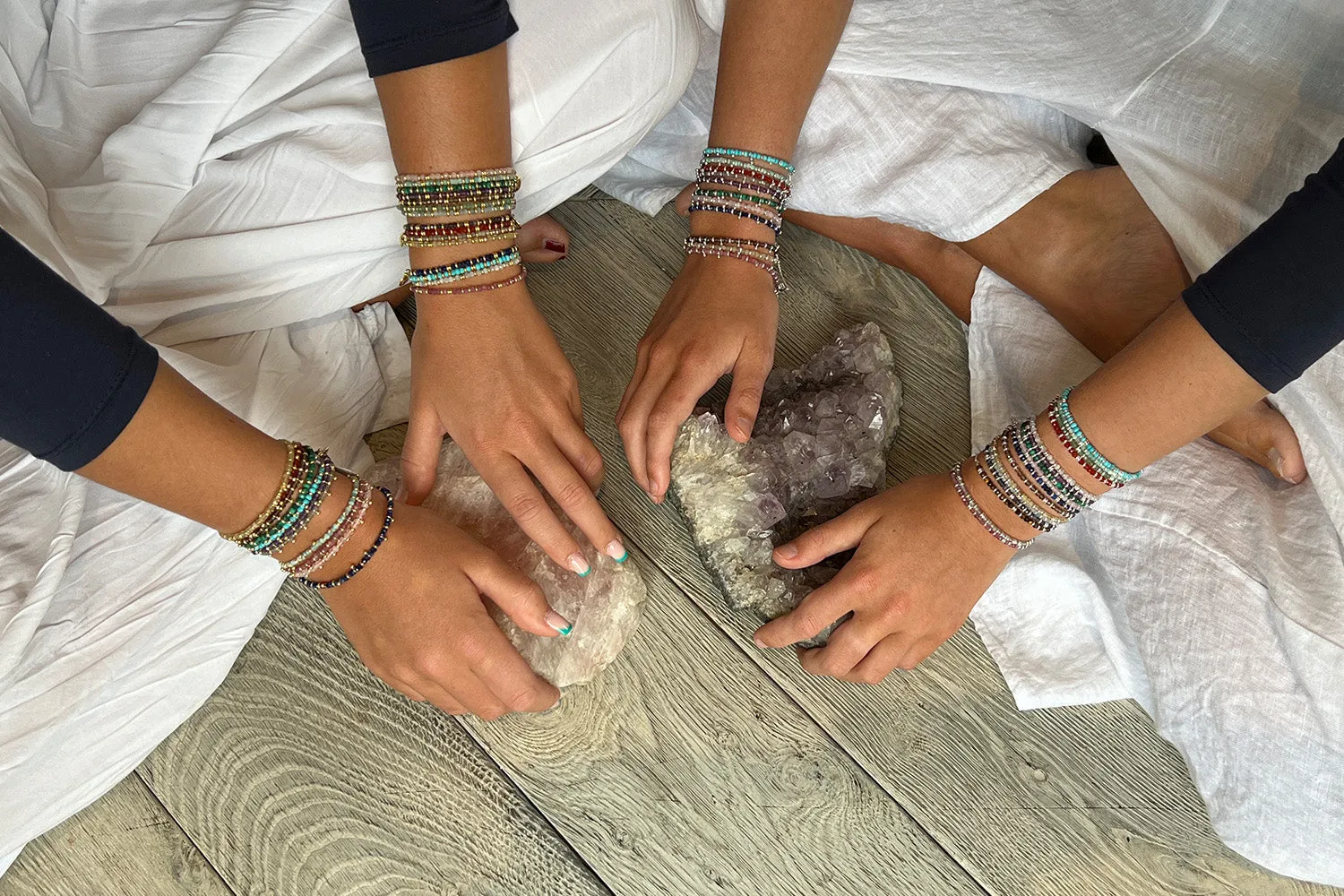 Harmony Rainbow Moonstone Silver Bracelet