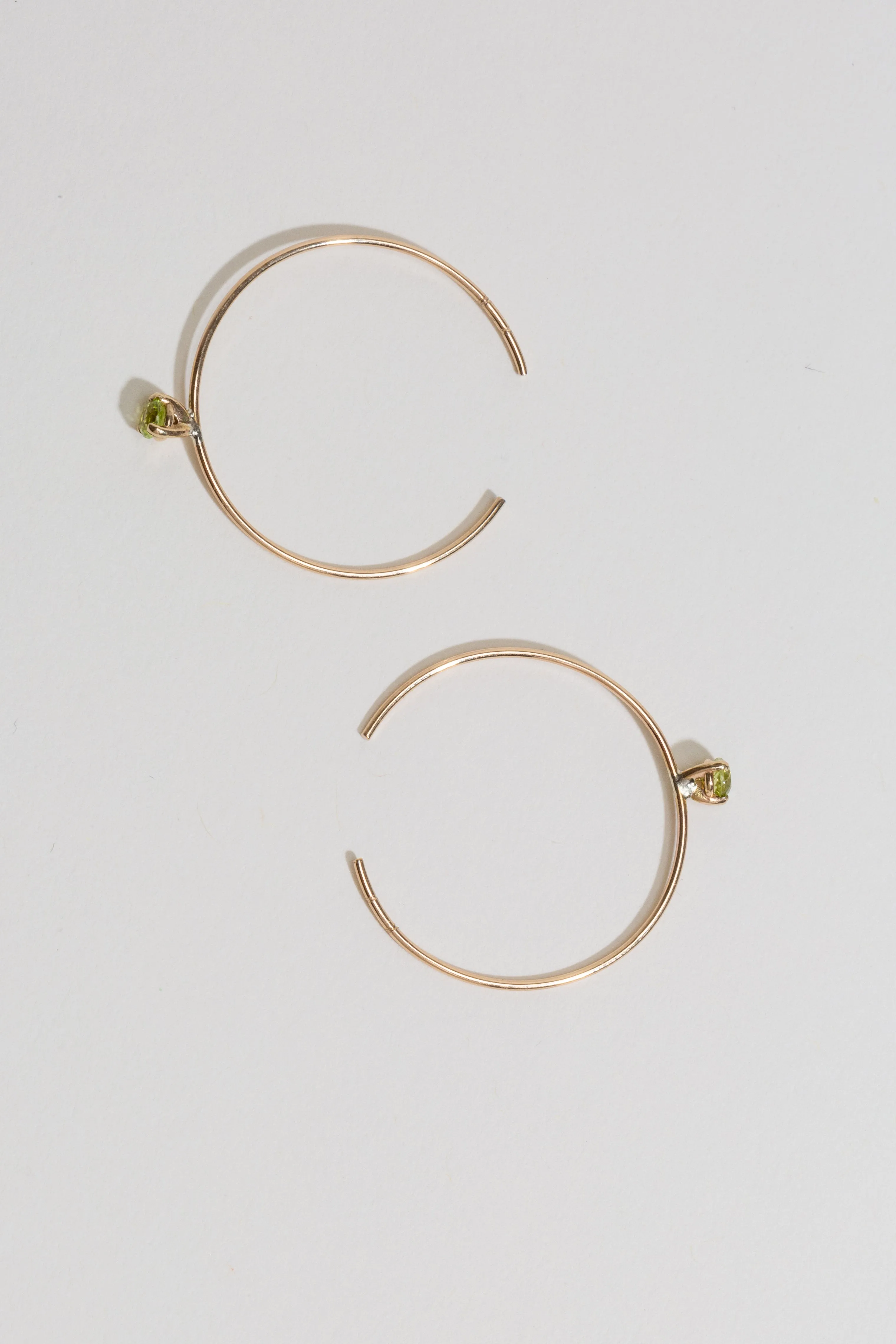 Hoops Earrings with Stone