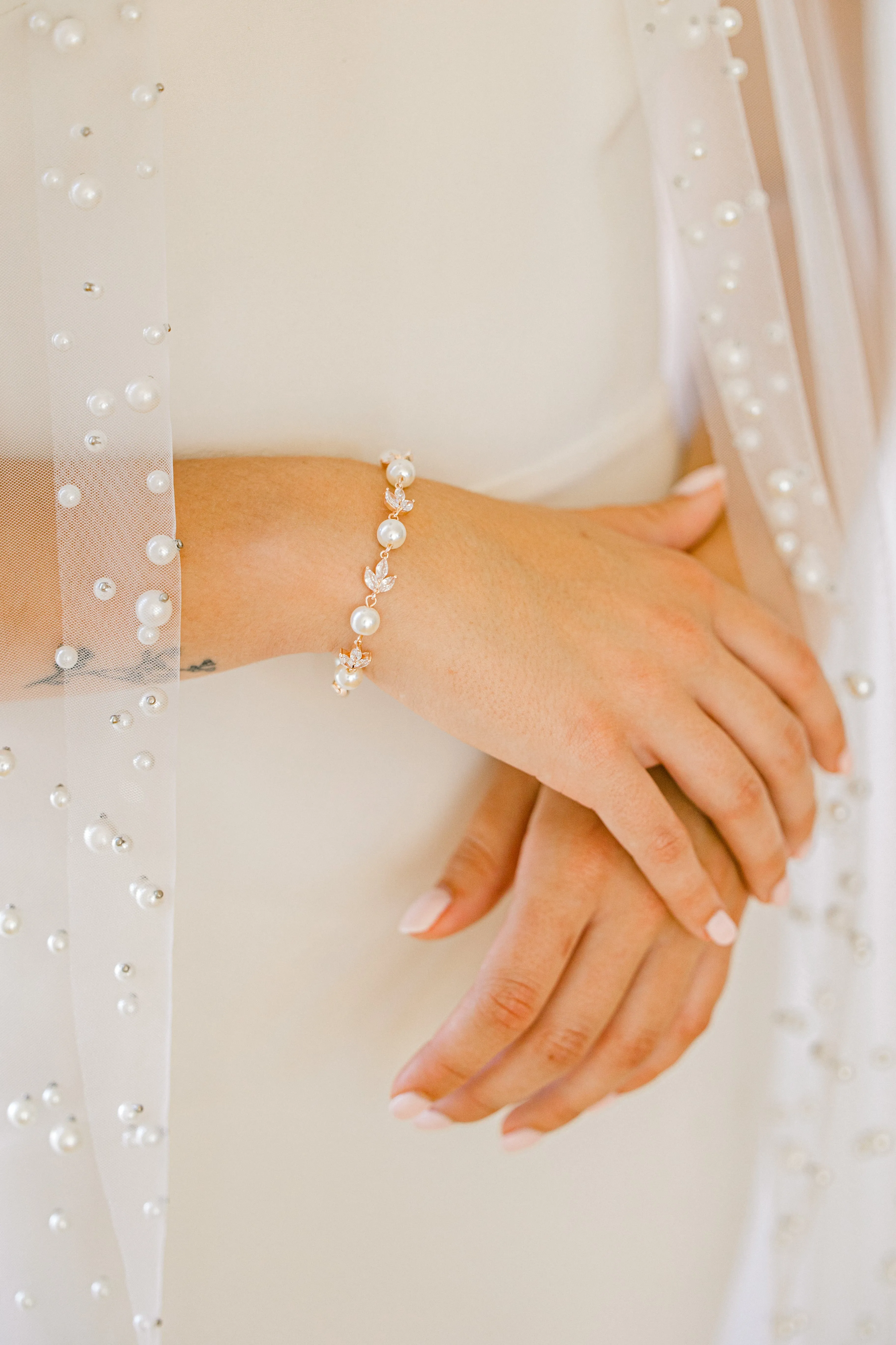 Jolie Pearl Bridal Bracelet