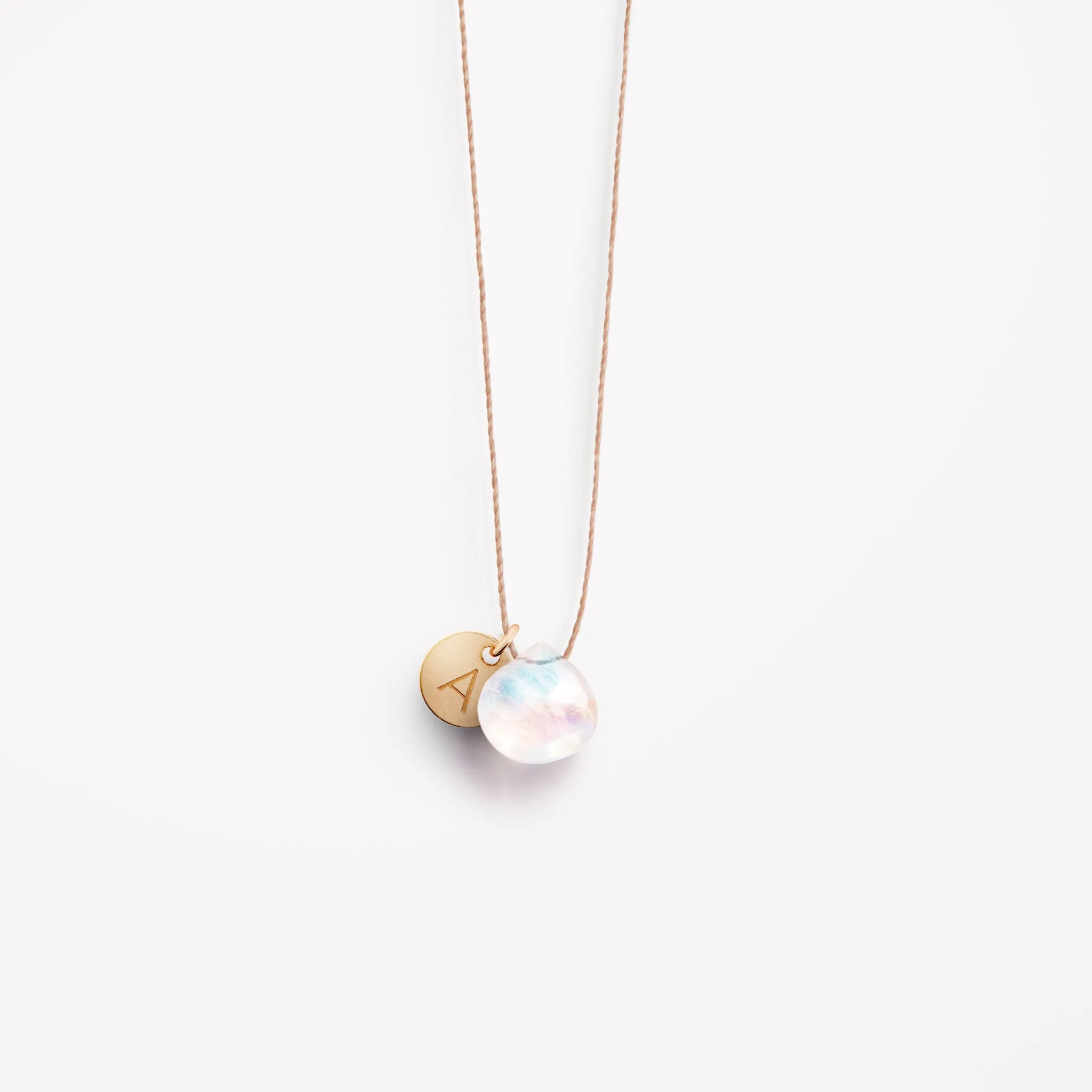 June Moonstone Birthstone Necklace