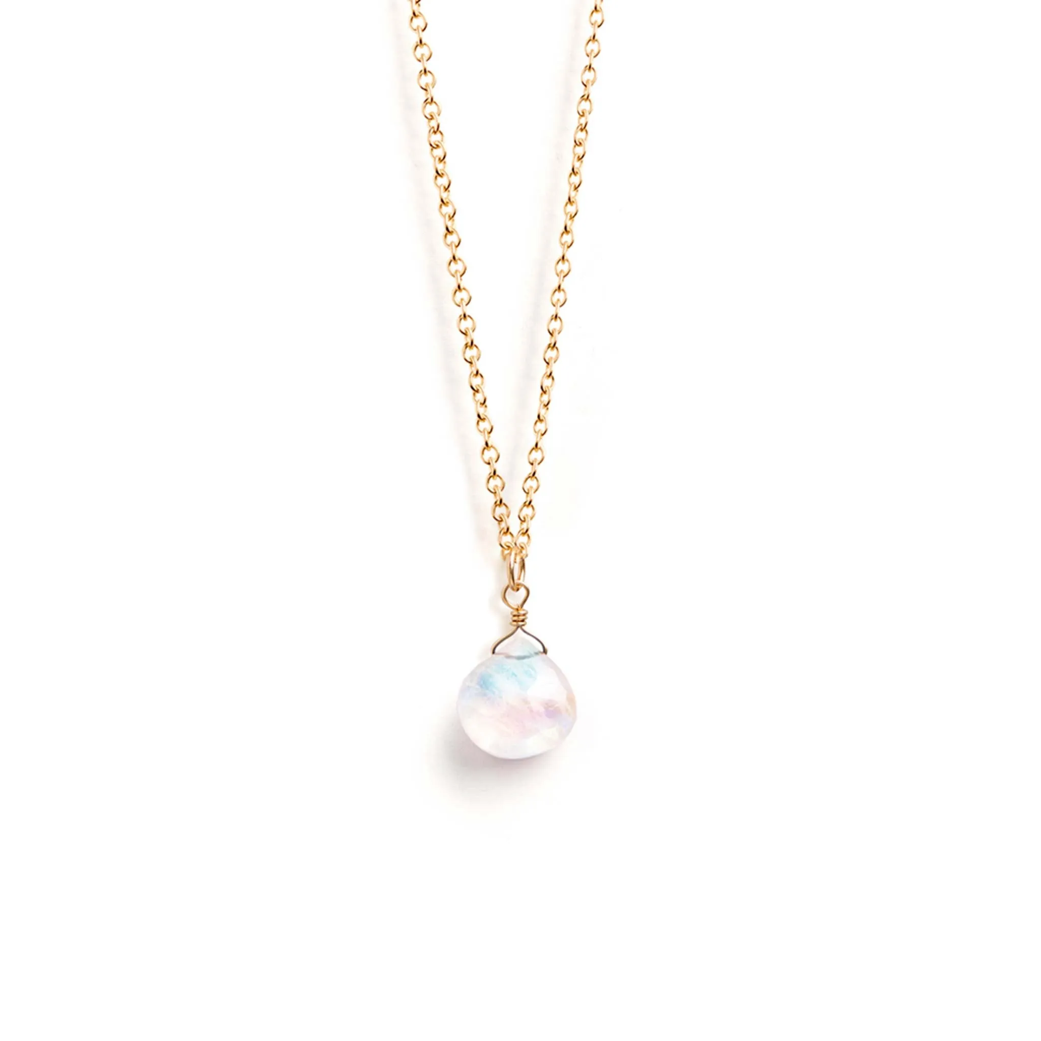June Moonstone Birthstone Necklace