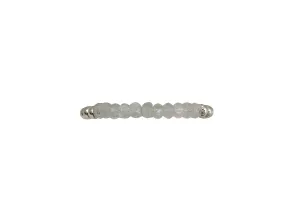 Karen Lazar 5MM Sterling Silver Filled Bracelet - WHITE MOONSTONE