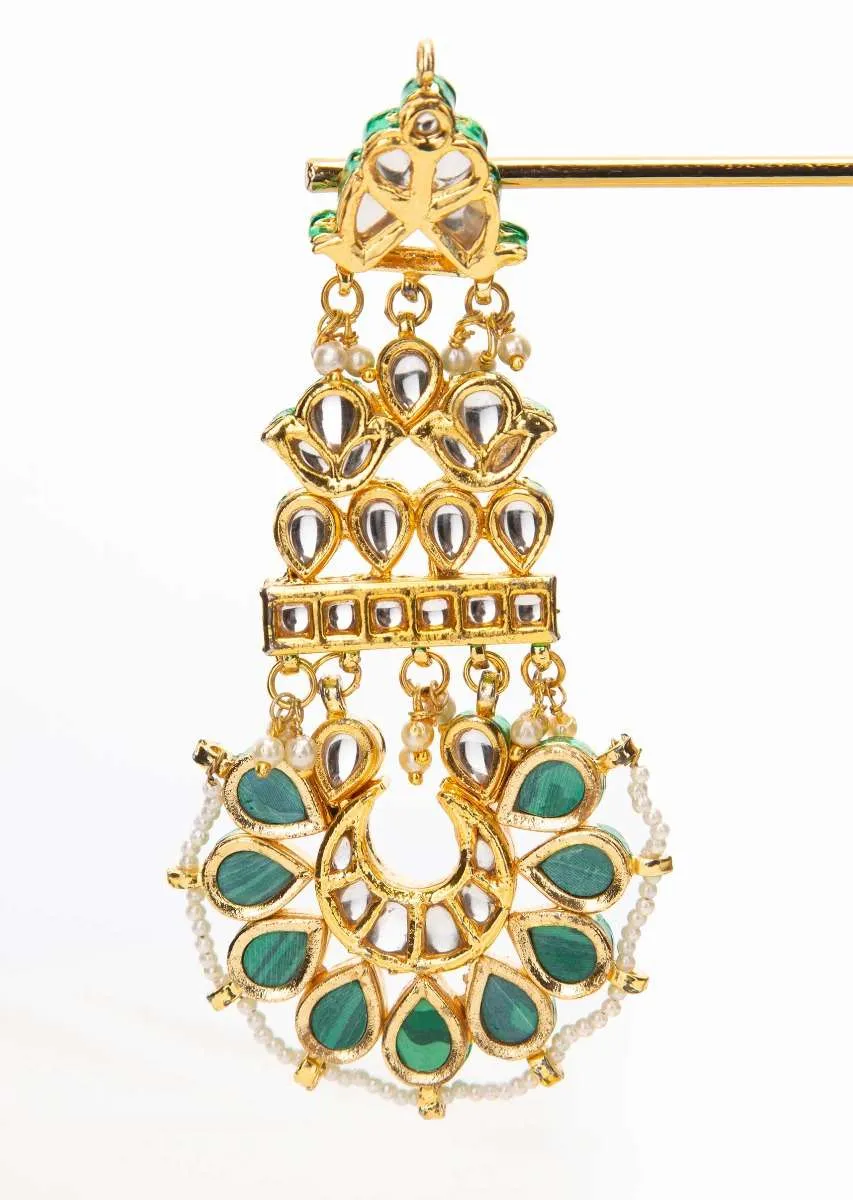 Kundan Studded Long Chandelier Earring Online - Kalki Fashion