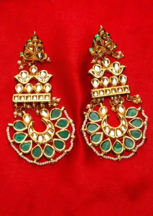 Kundan Studded Long Chandelier Earring Online - Kalki Fashion