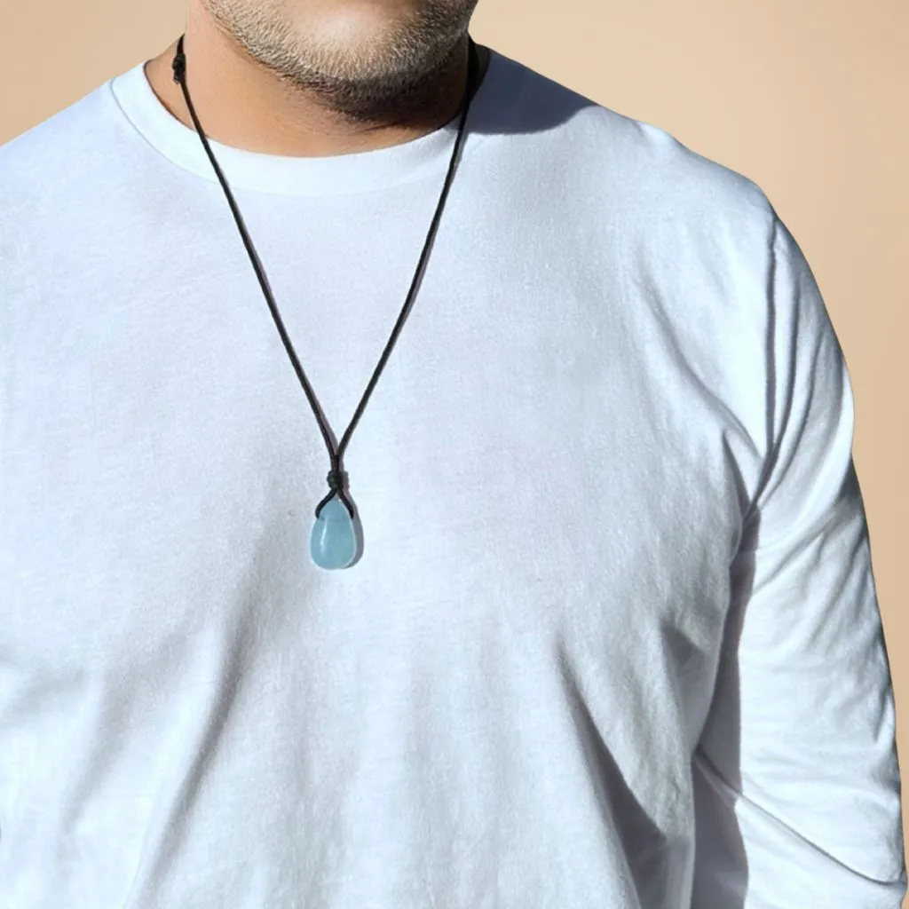 Luck Strings Aquamarine Pendant - Serene Harmony