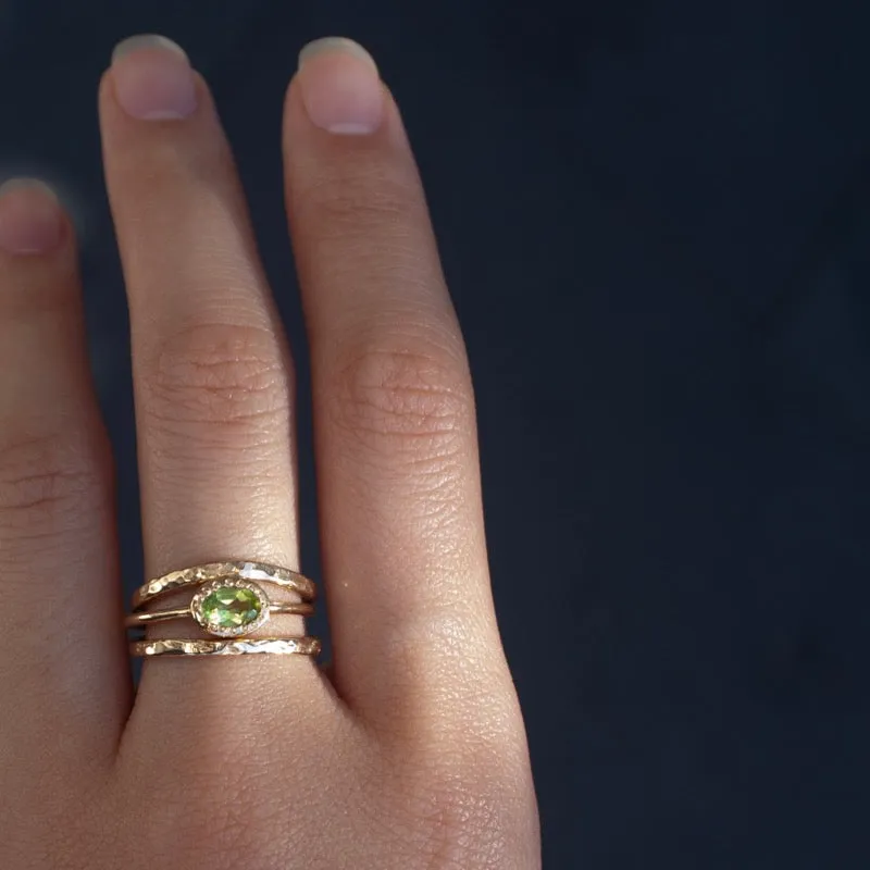 Magma Stack Band, 9kt Yellow Gold