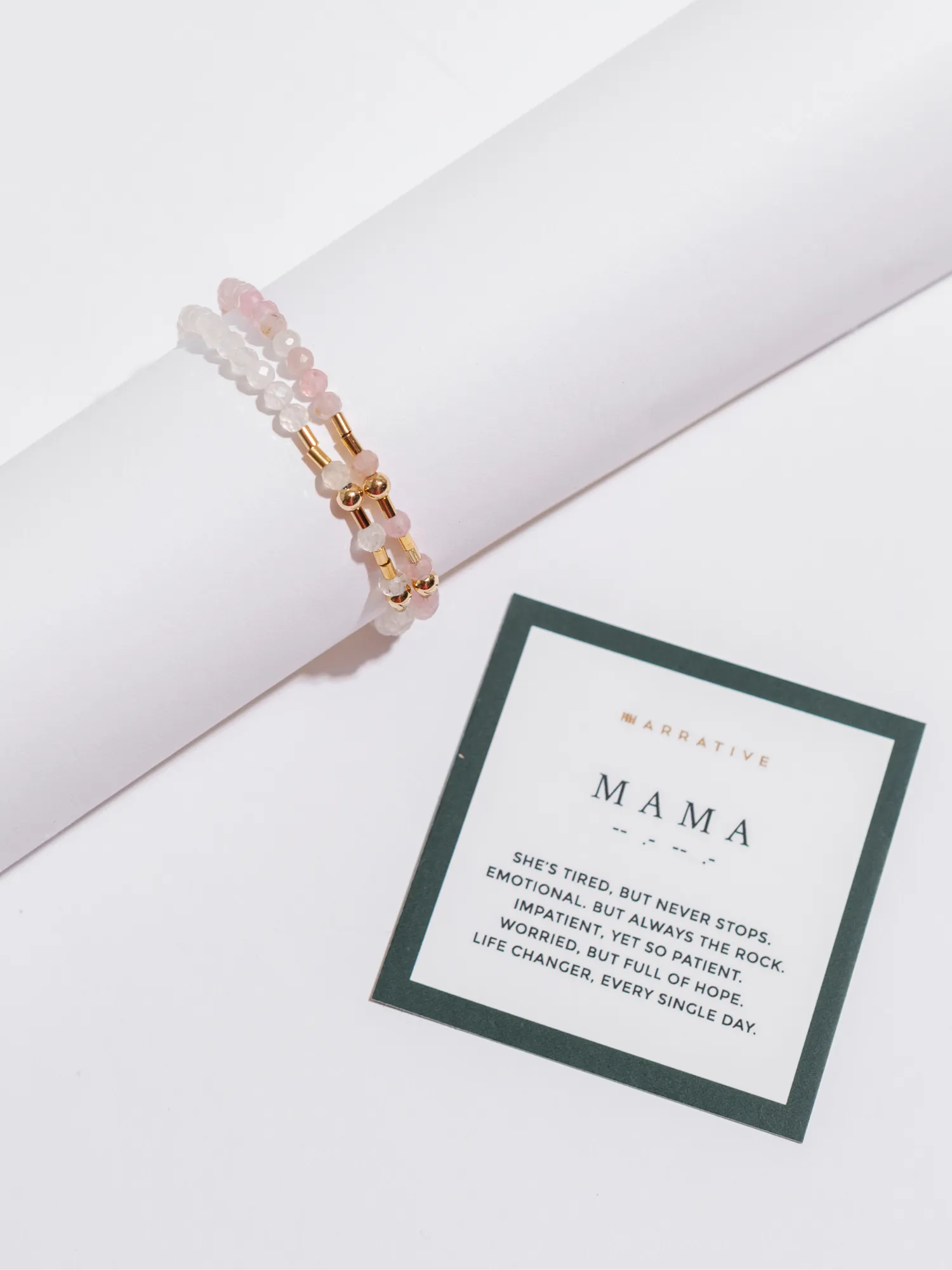 Mama Wired Morse Code Bracelet