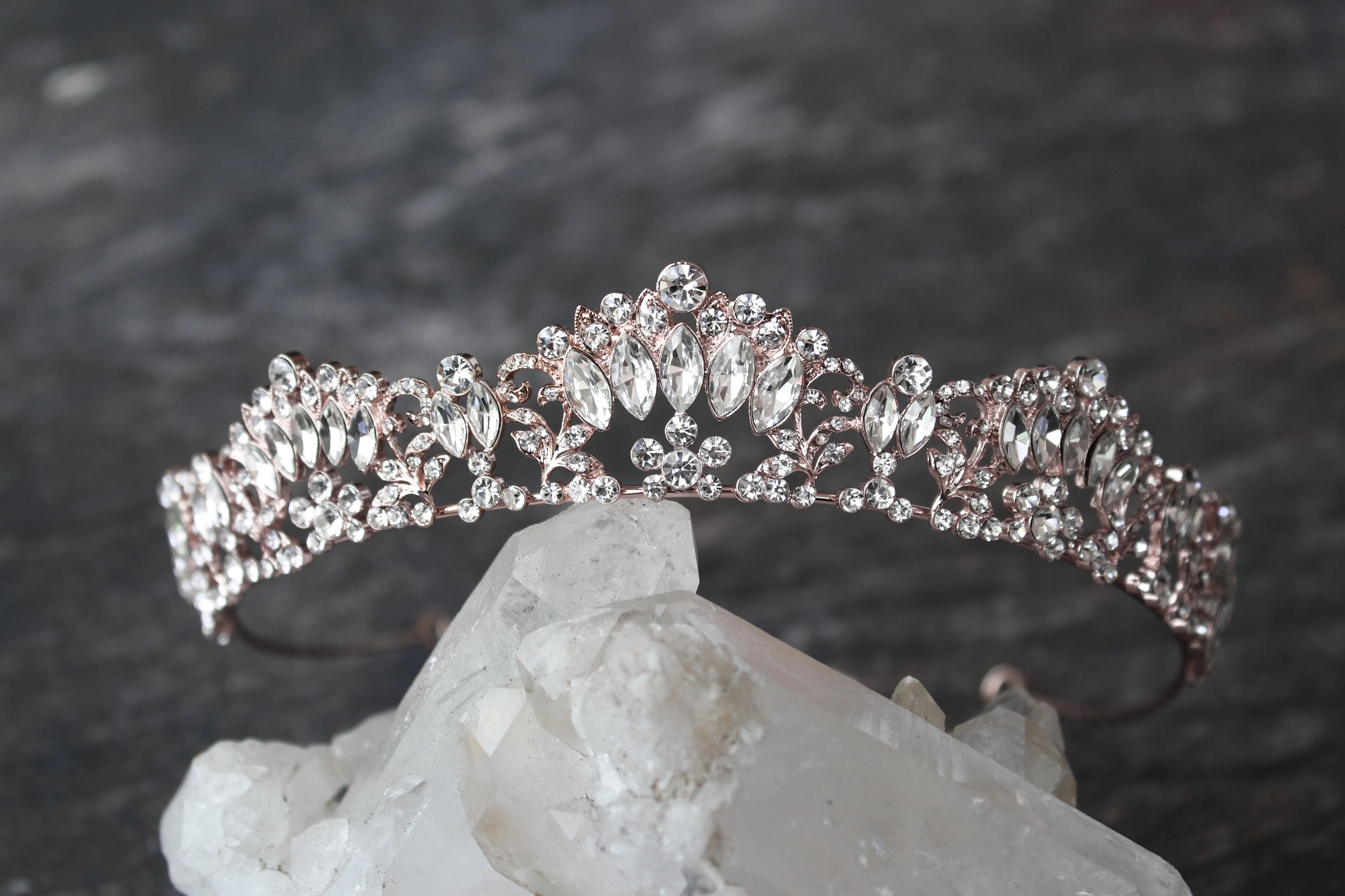 MARQUISE Silver Bridal Tiara