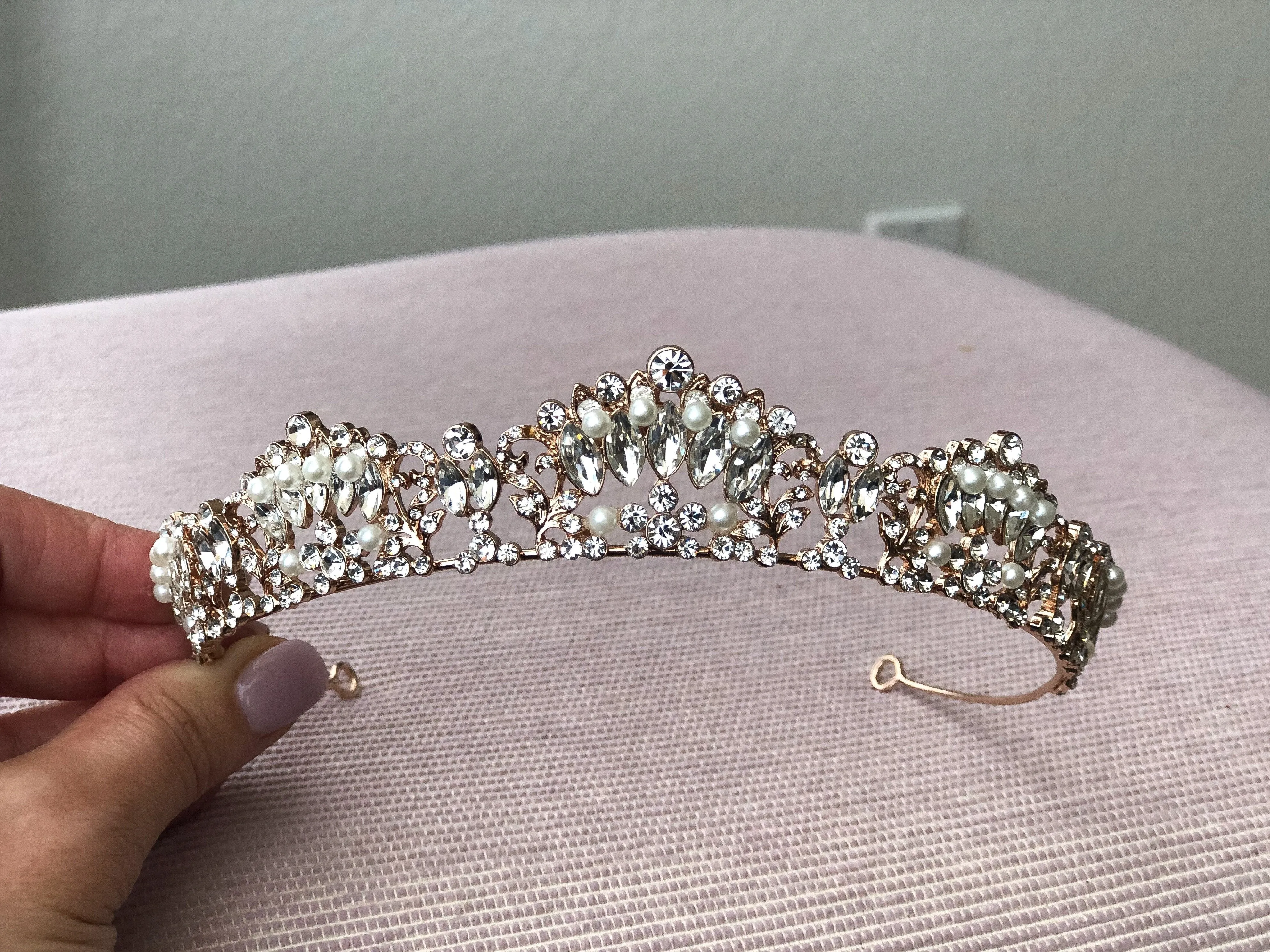 MARQUISE Silver Bridal Tiara