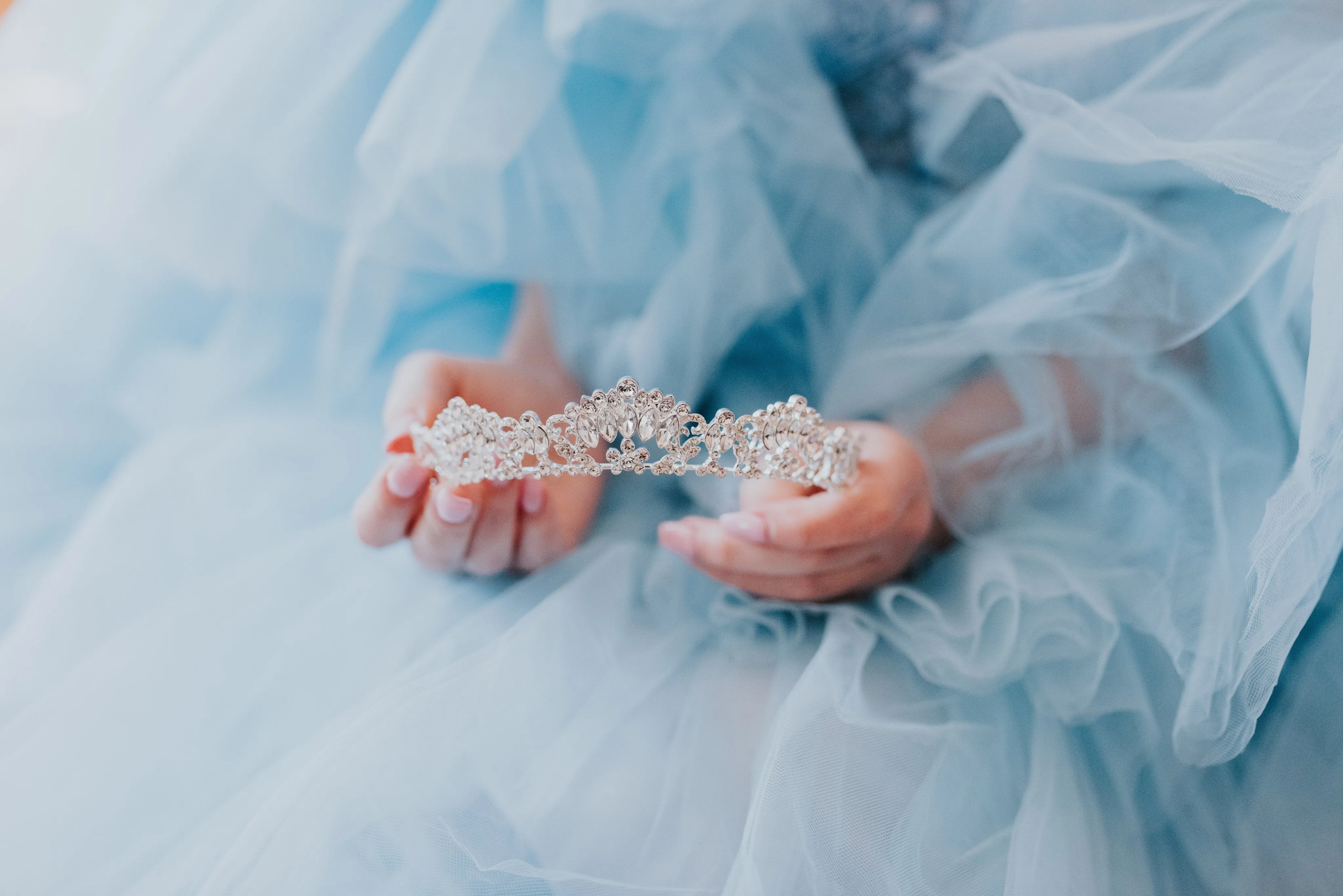 MARQUISE Silver Bridal Tiara
