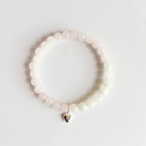 Moonstone & Rose Quartz Bracelet