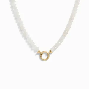 Moonstone Beaded Collector Necklace
