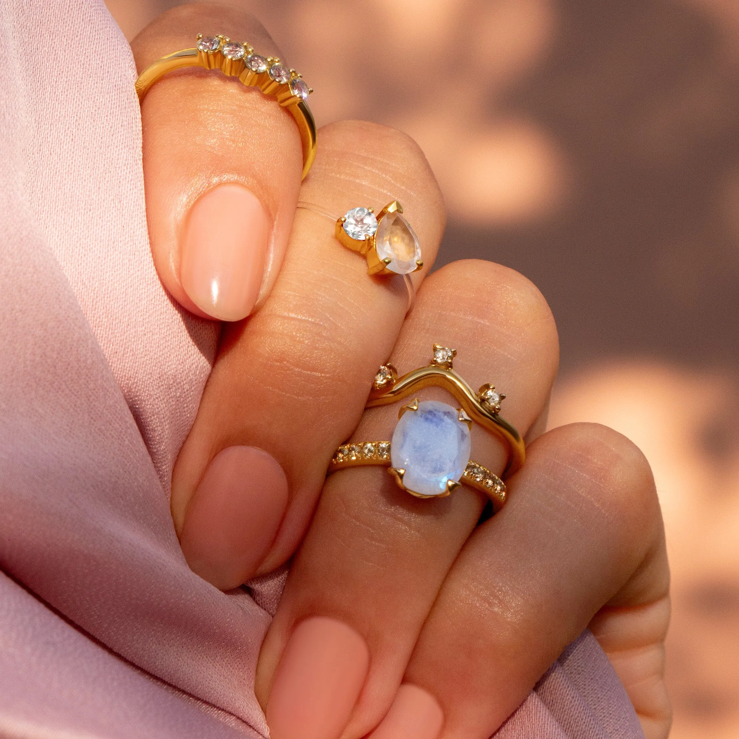Moonstone Ring - Harlow