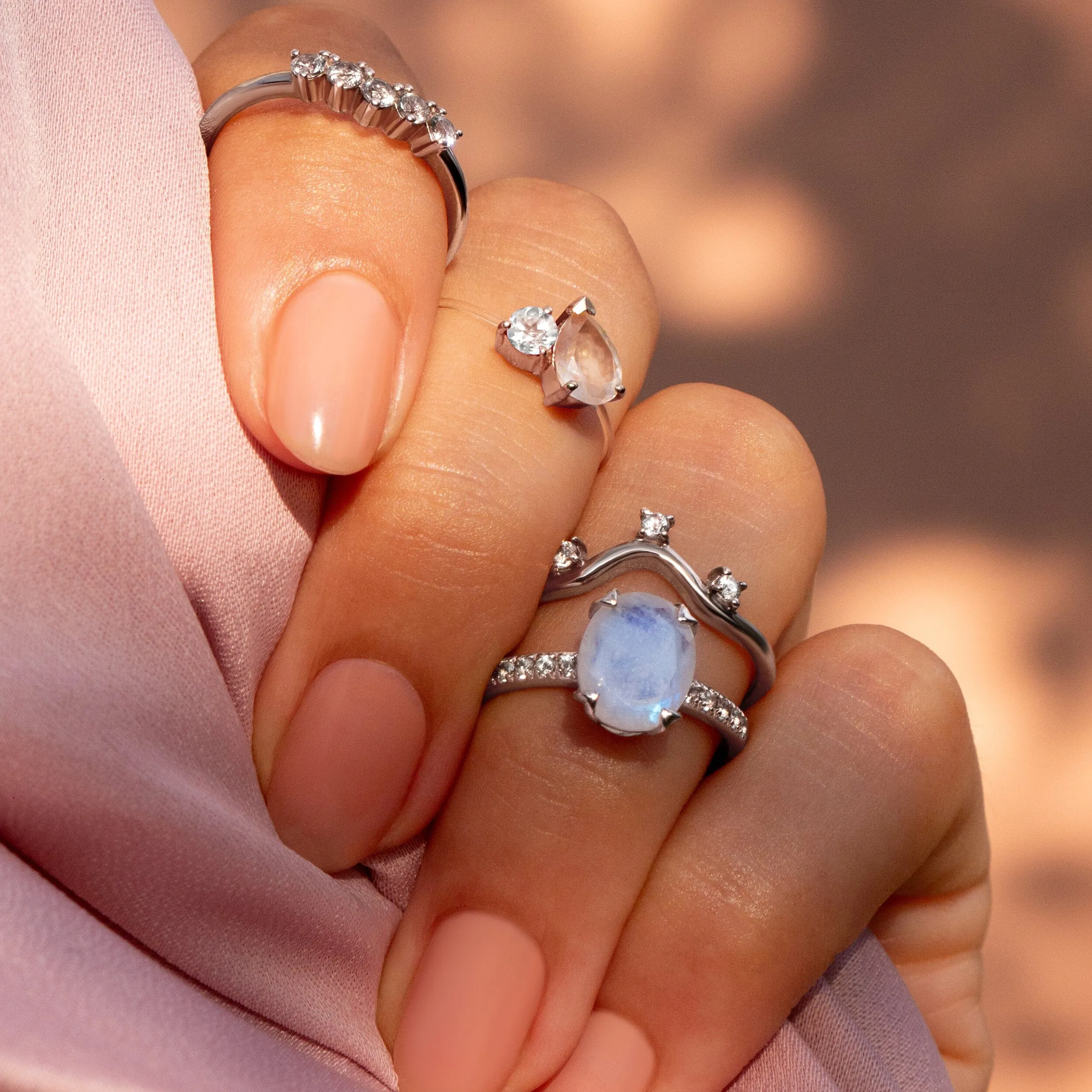 Moonstone Ring - Harlow