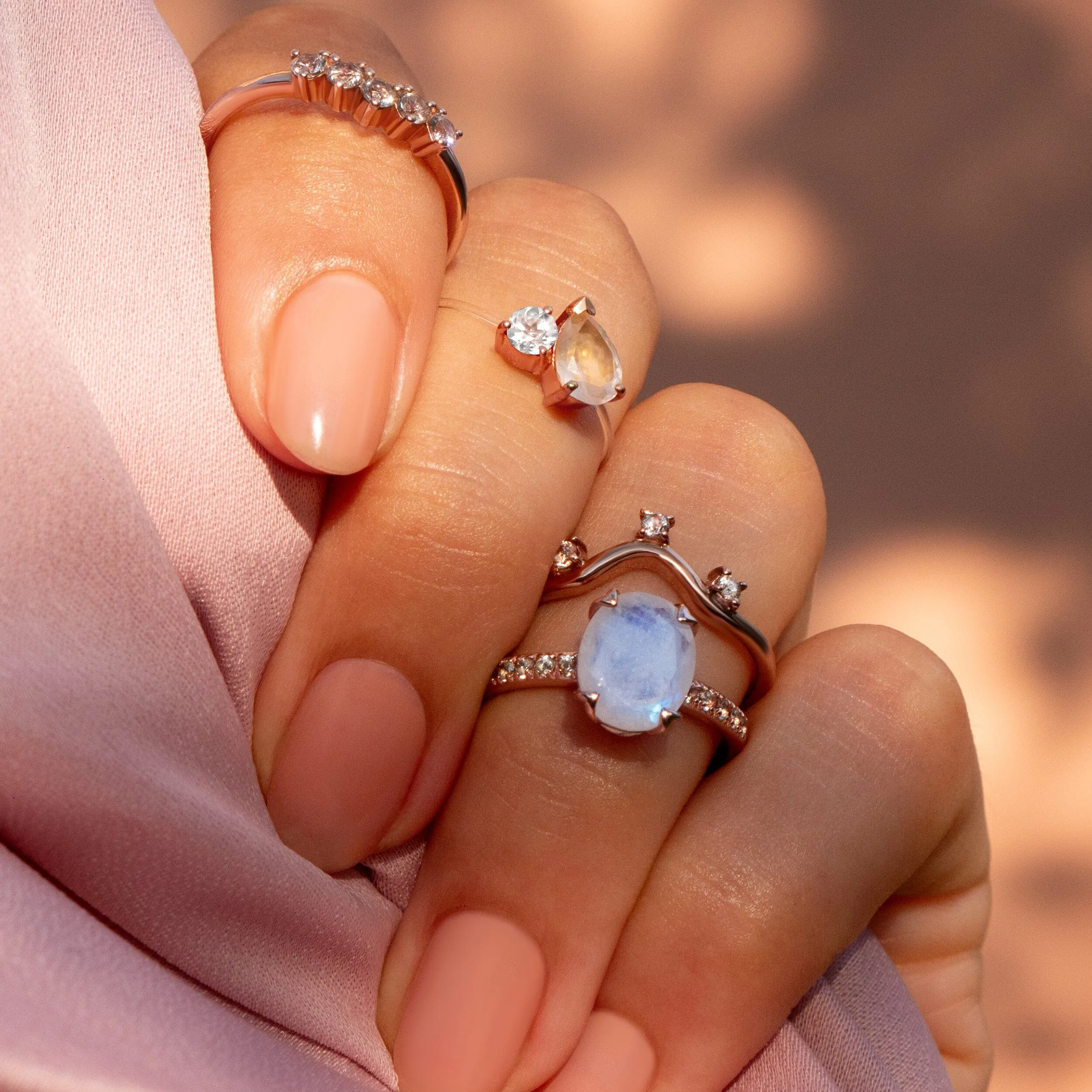 Moonstone Ring - Harlow