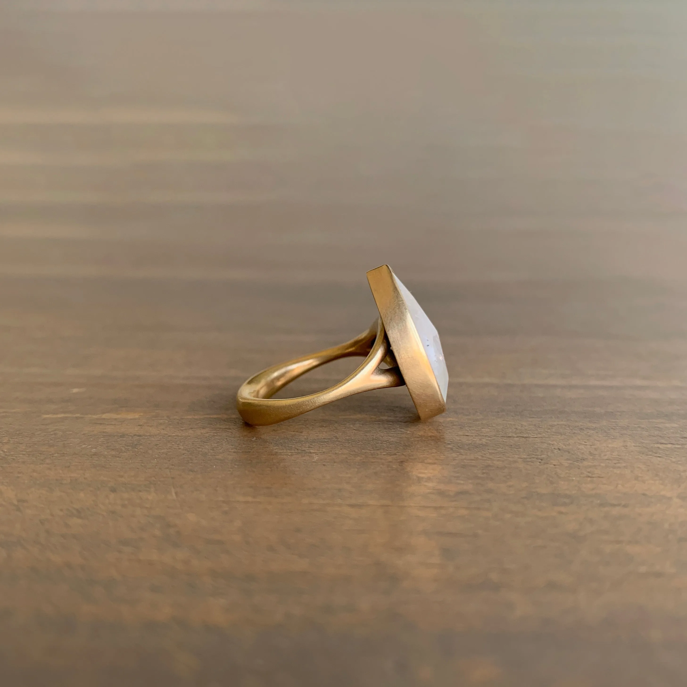 Moonstone Teardrop Ring