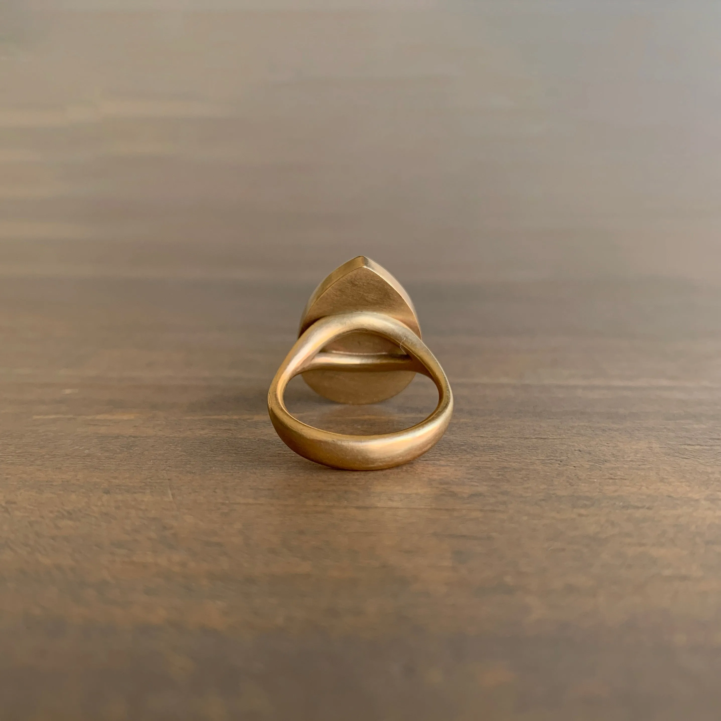 Moonstone Teardrop Ring