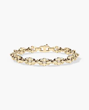 MOSS CHAIN Link Bracelet with Diamonds