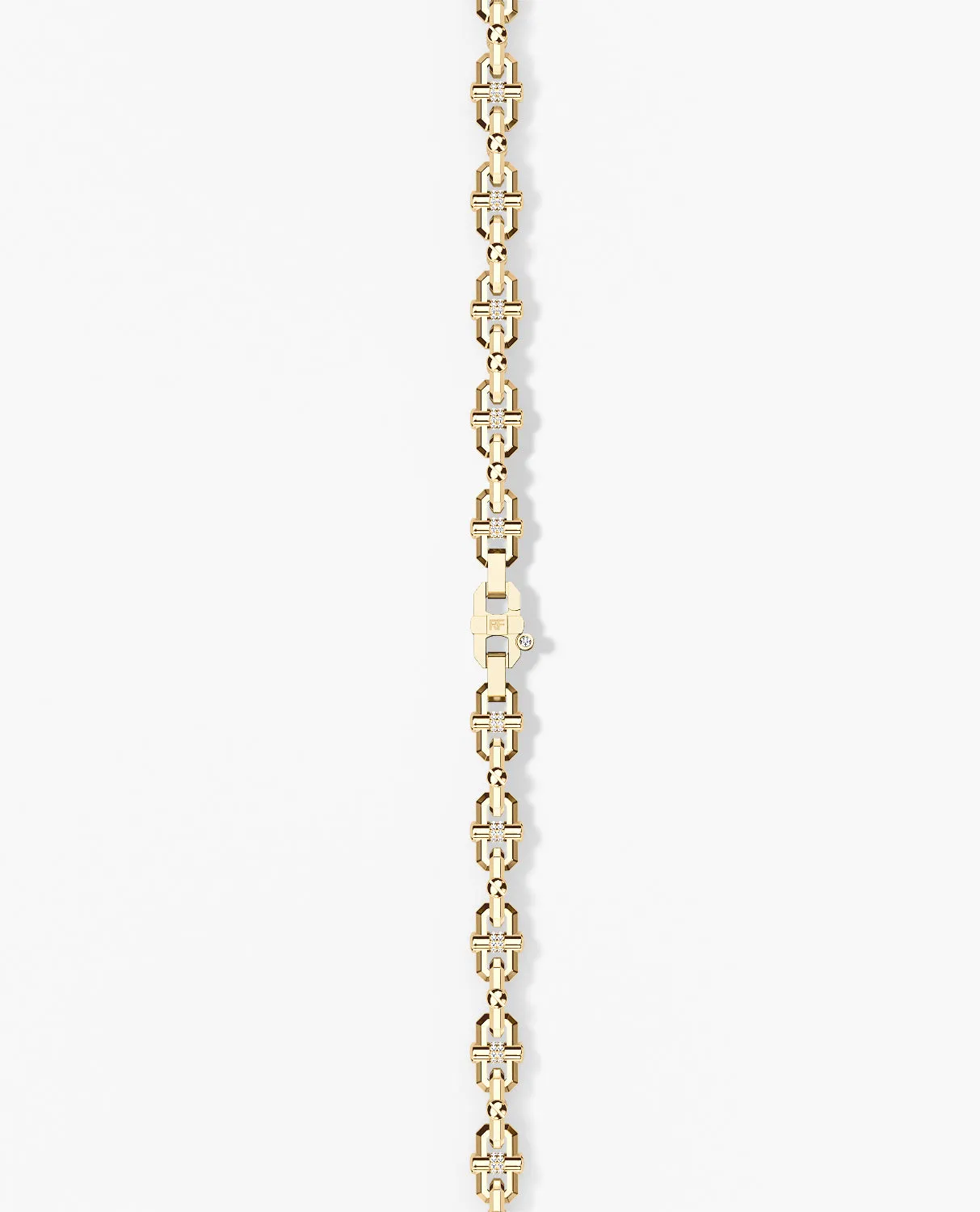 MOSS CHAIN Link Bracelet with Diamonds