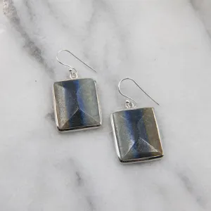Neve, Blue Quartz Earrings