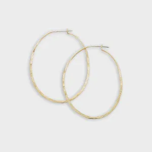 New Beginnings Oval Hoop Earrings