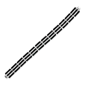 Onyx & Diamond Link Bracelet