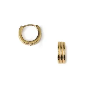 Orelia Linear Huggie Hoops
