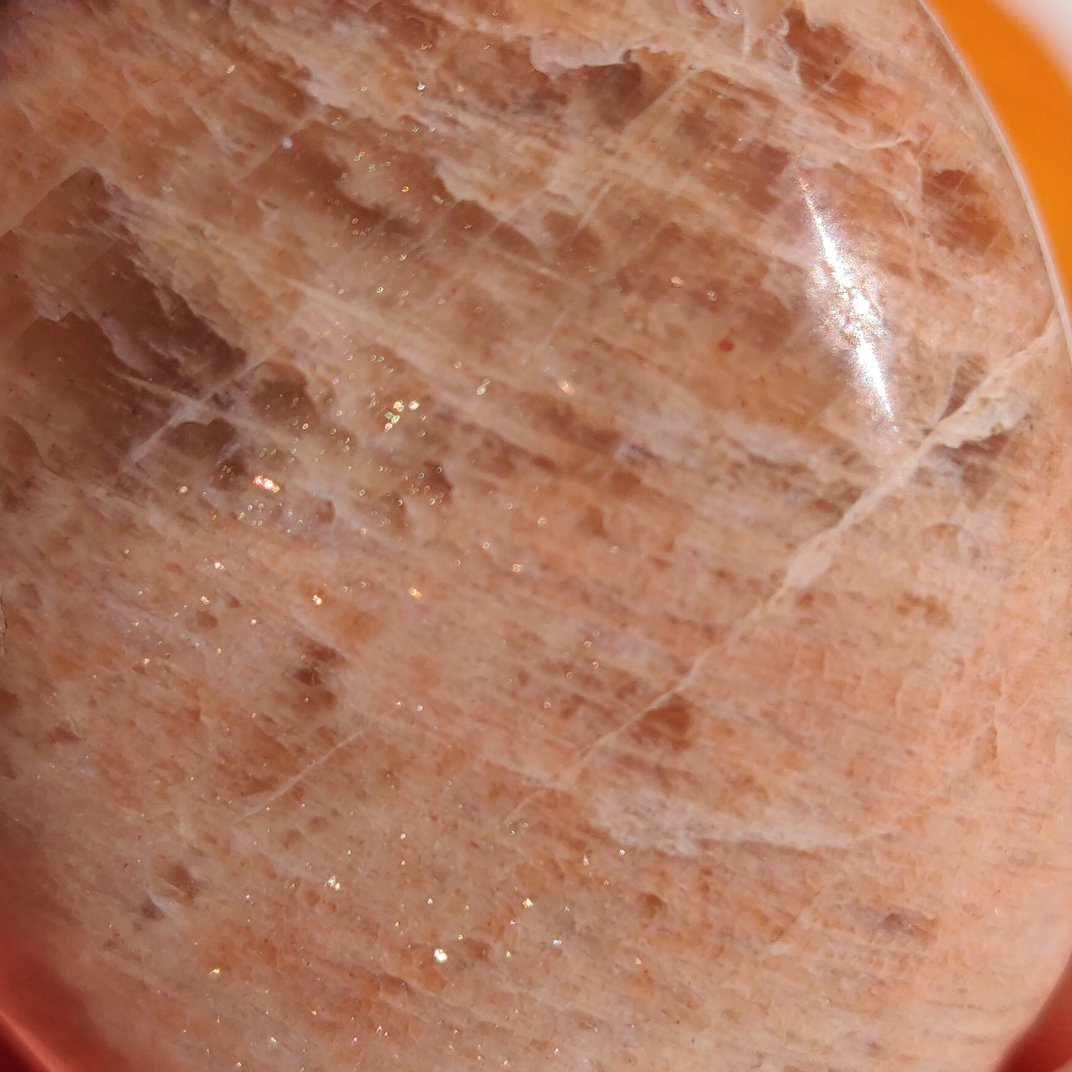 Peach Moonstone Palm Stone (#8)