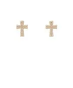 Pearl Cross Stud