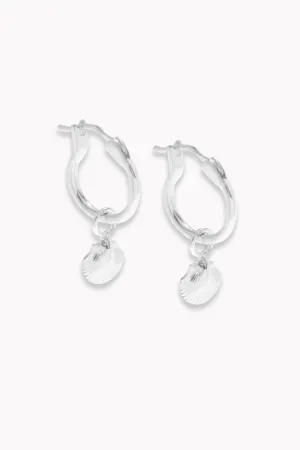Petite Shell Earrings - Silver