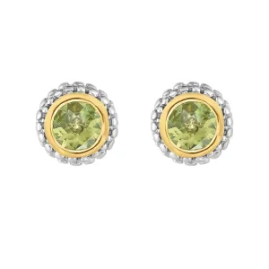Phillip Gavriel Sterling/18K Peridot Earrings