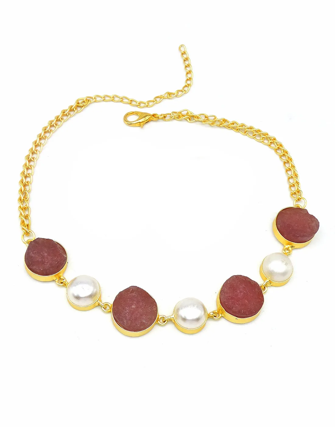 Quartz & Pearl Necklace