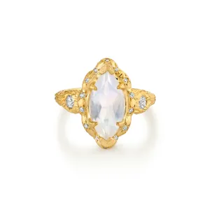 Queen Marquise Moonstone Ring