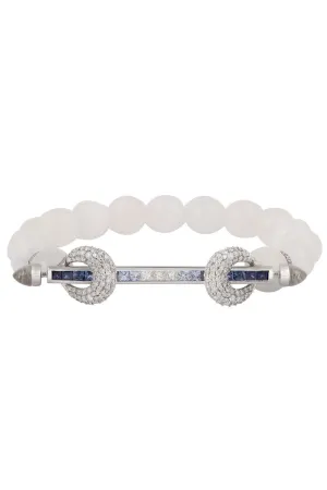 Rainbow Moonstone Blue Chakra Bracelet
