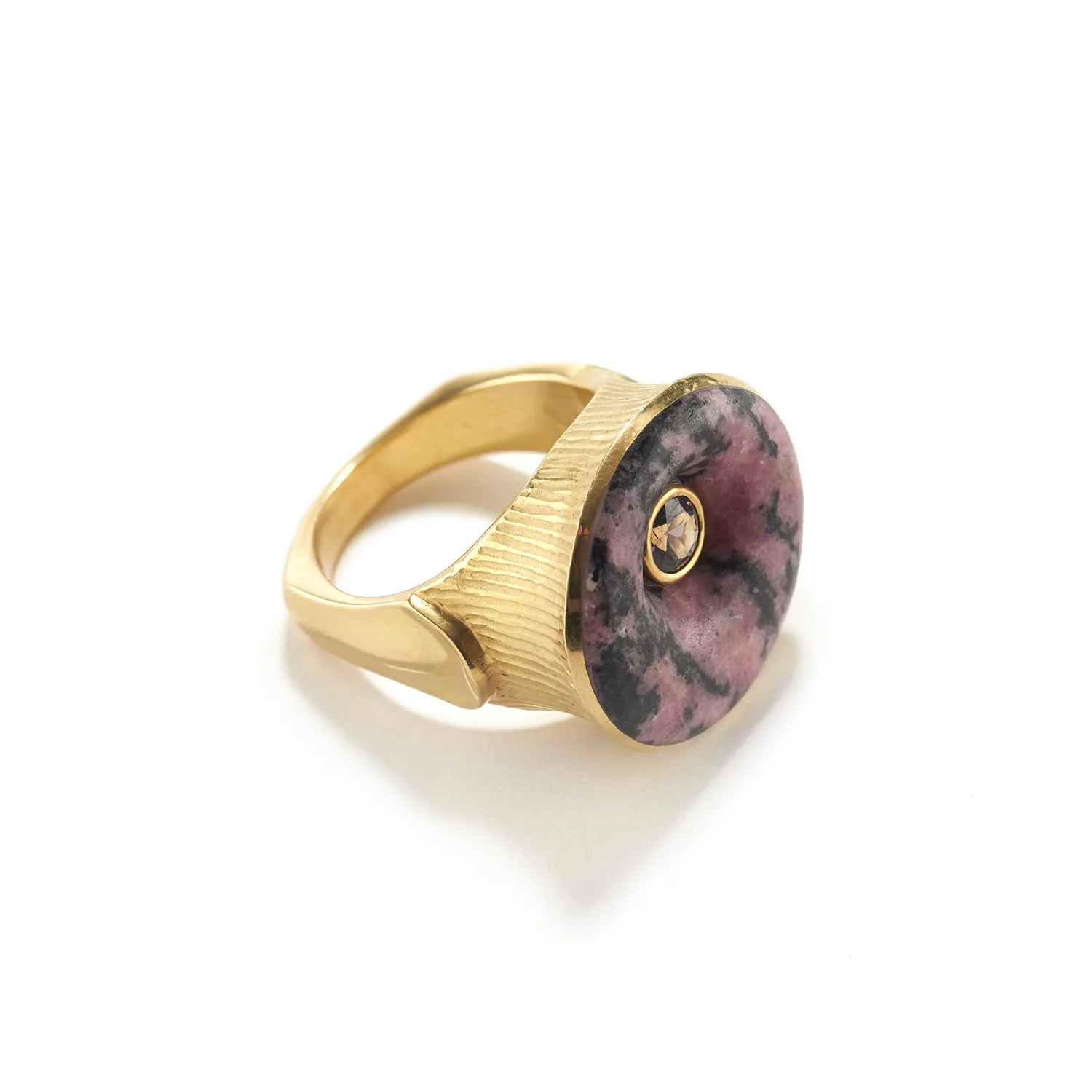Rhodochrosite Ring