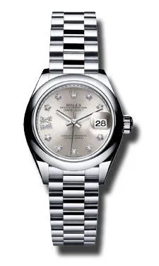 Rolex - Datejust Lady 28 Platinum - President Bracelet