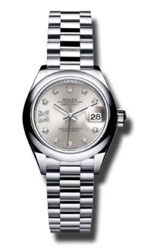 Rolex - Datejust Lady 28 Platinum - President Bracelet
