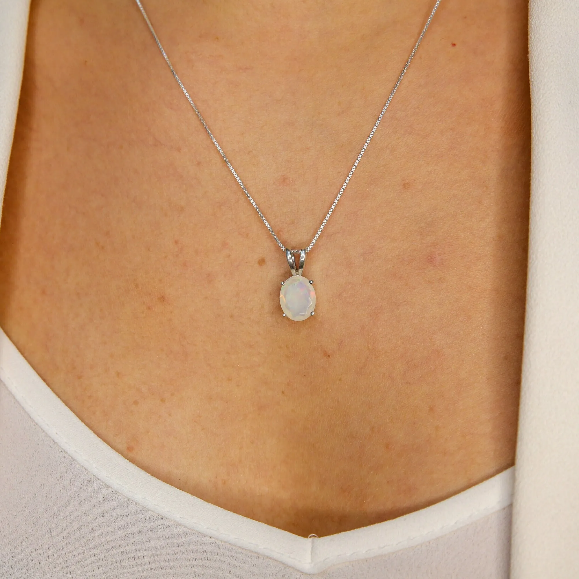 Rose Quartz Pendant - Natural Quartz Necklace - Pink Oval Pendant