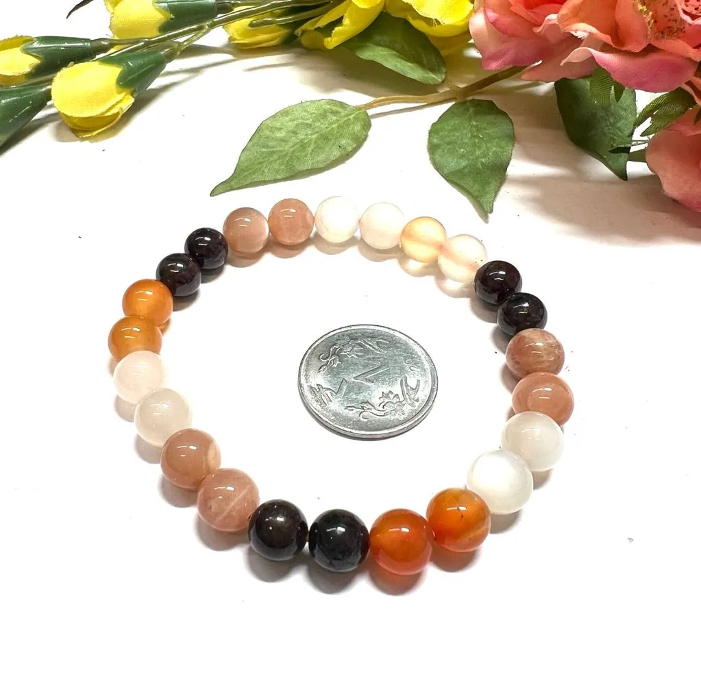 Round Bead Bracelet for Relief in Menstrual Problems