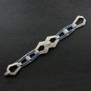 Sapphire & Diamond Estate Bracelet