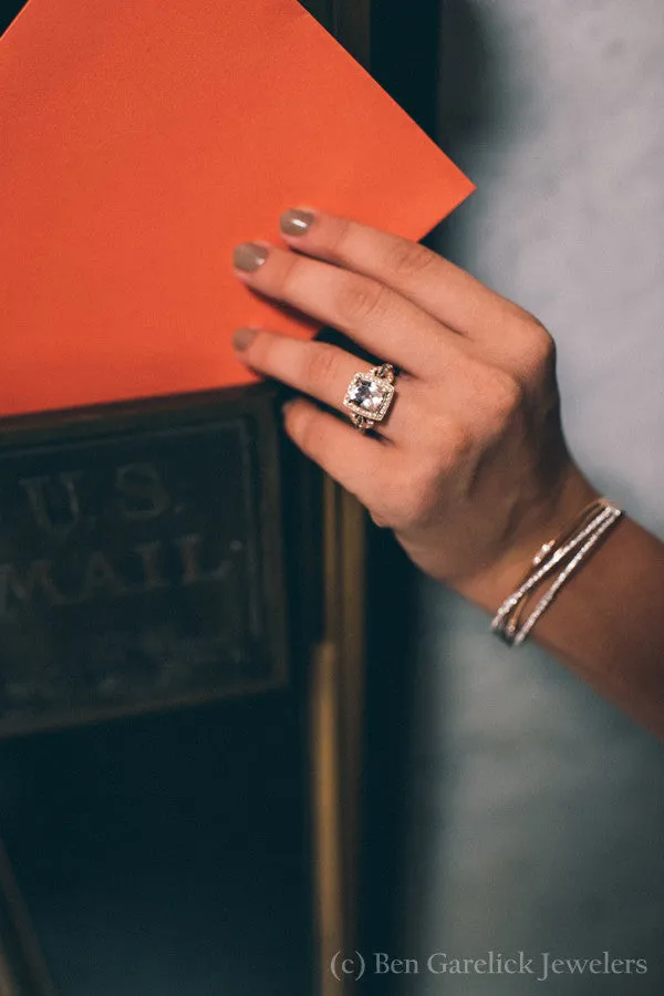 Simon G. "Embraceable" Rose Gold Multi-Layer Diamond Wave Bangle