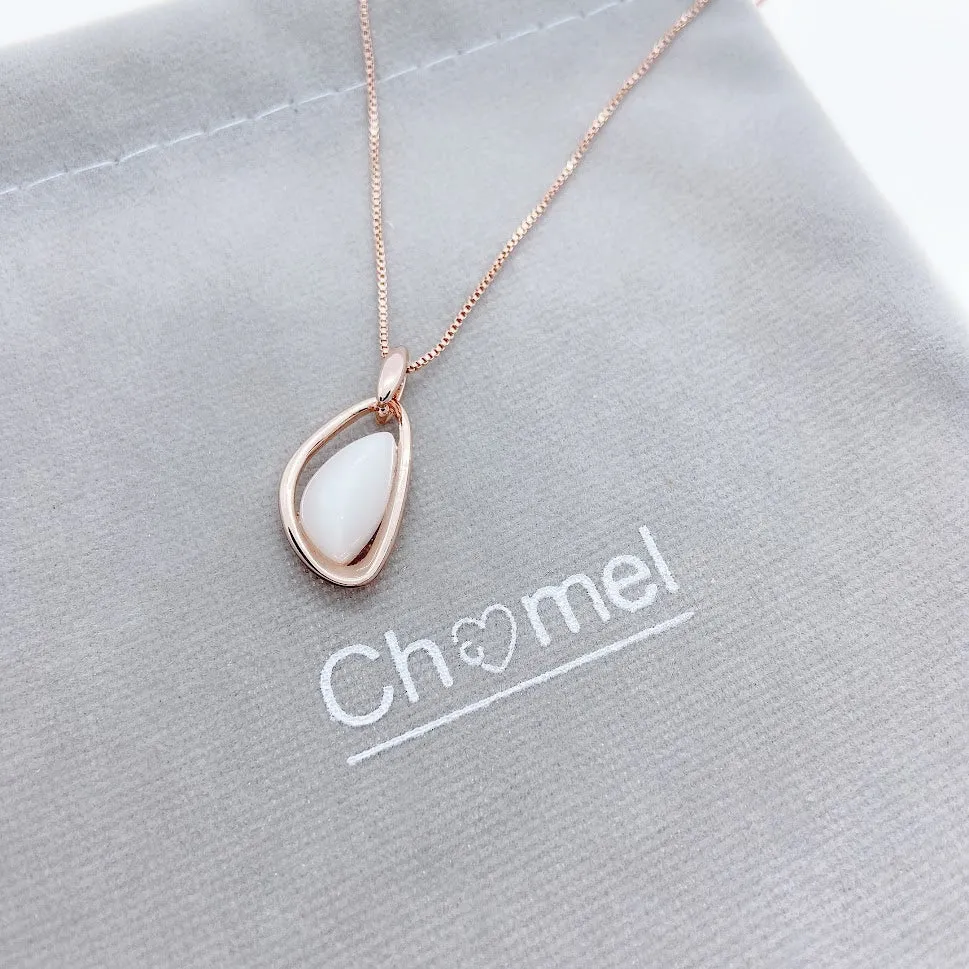 Simulated Moonstone Necklace