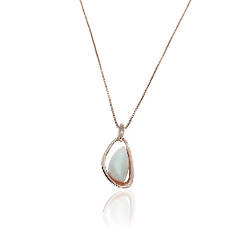 Simulated Moonstone Necklace