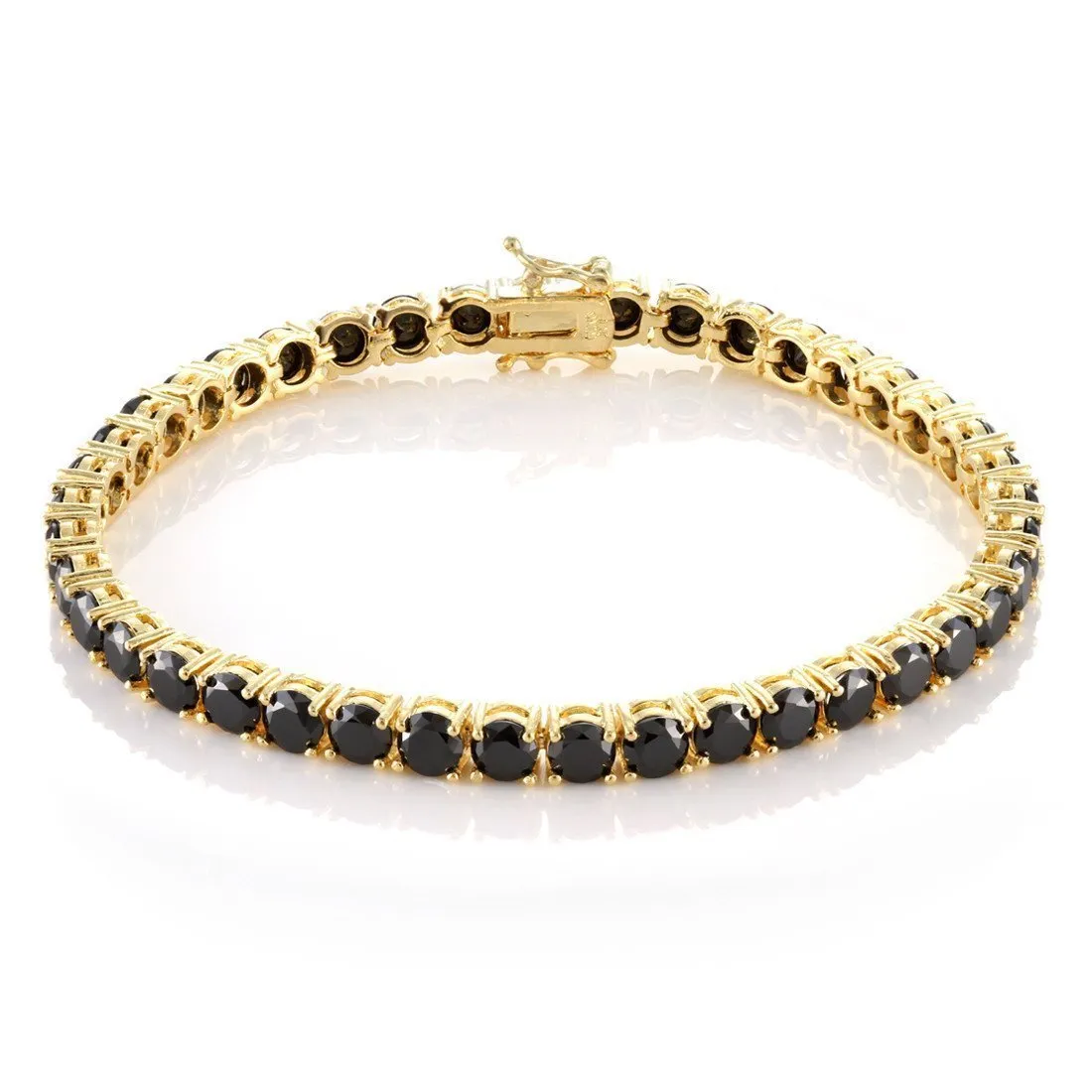Single Row Onyx Tennis Bracelet
